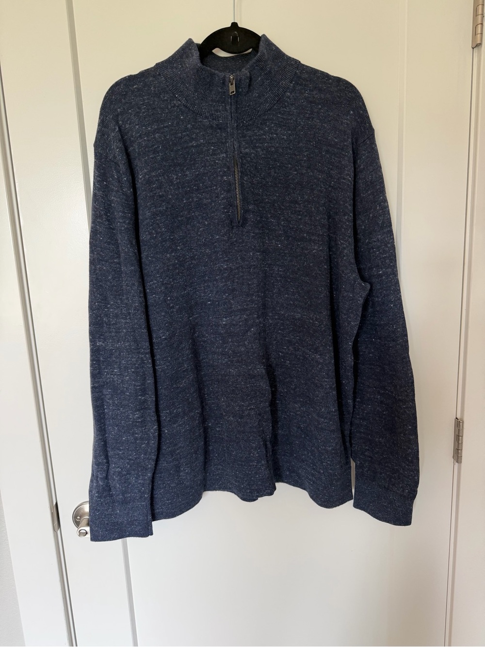 GAP Men's Dark Navy Half-Zip Pullover Sweater